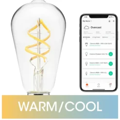 Cleverio Smart E27 ST64 Filament LED-pære 380 lm