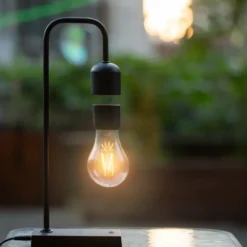 Cleverio Svevende bordlampe Svart