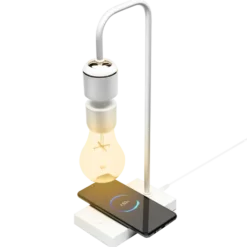 Cleverio Svevende bordlampe Hvit