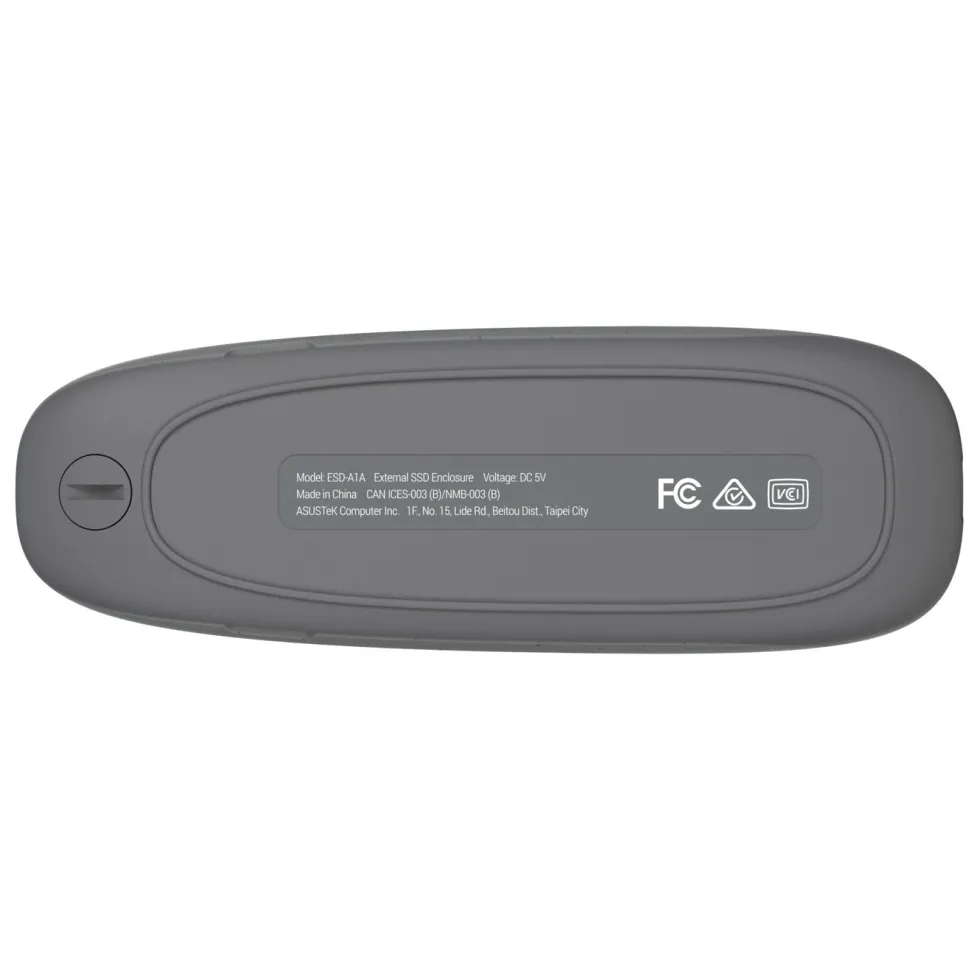 Cobble SSD Enclosure Harddiskkabinett M.2 Grå