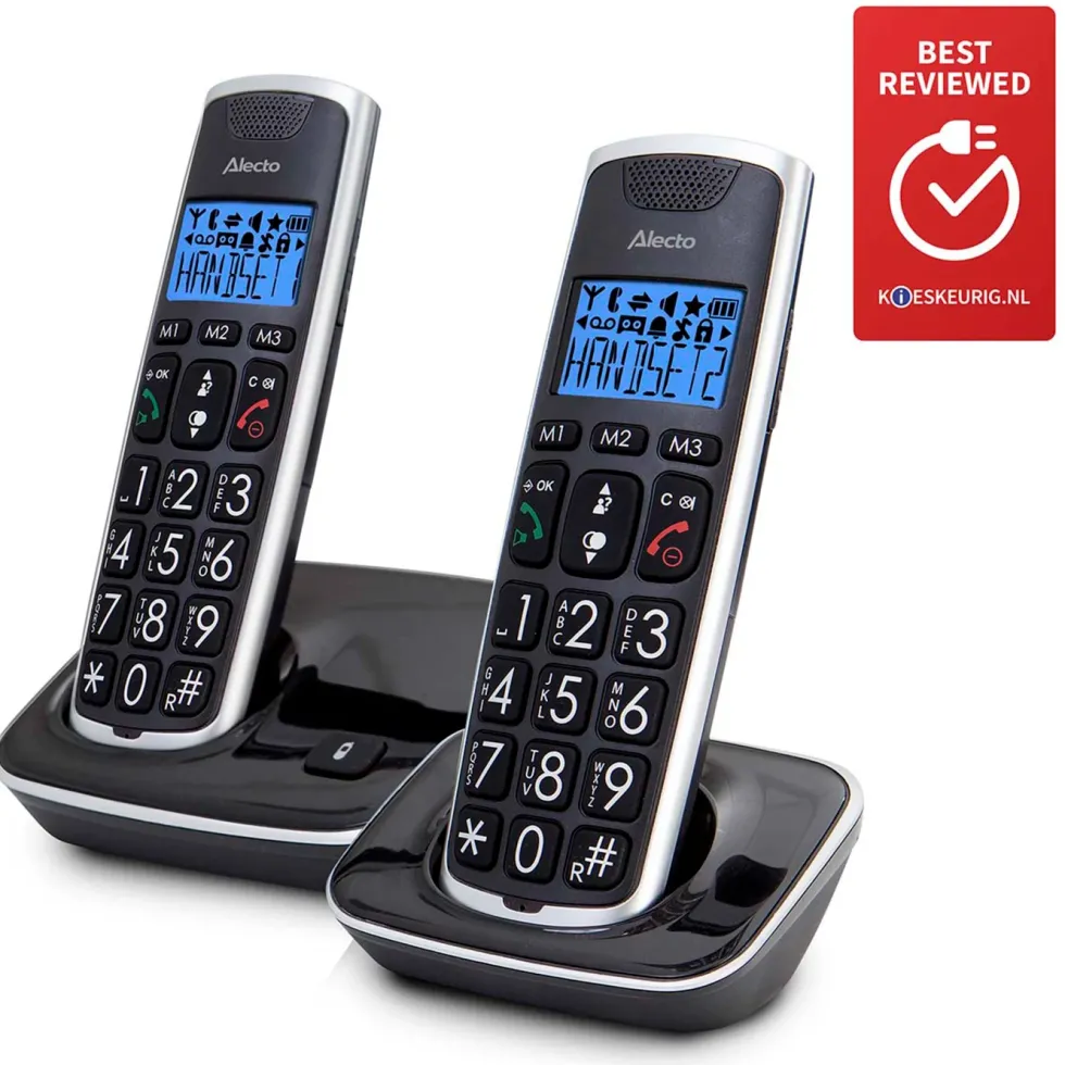 DECT-telefon Alecto FX-6020 (2 hodetelefoner + basestasjon)