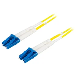 Deltaco Fiberoptisk kabel Duplex Singelmodus LC-LC 5 m