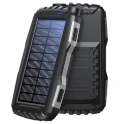 Denver Powerbank med solcelle og lommelykt 20 000 mAh