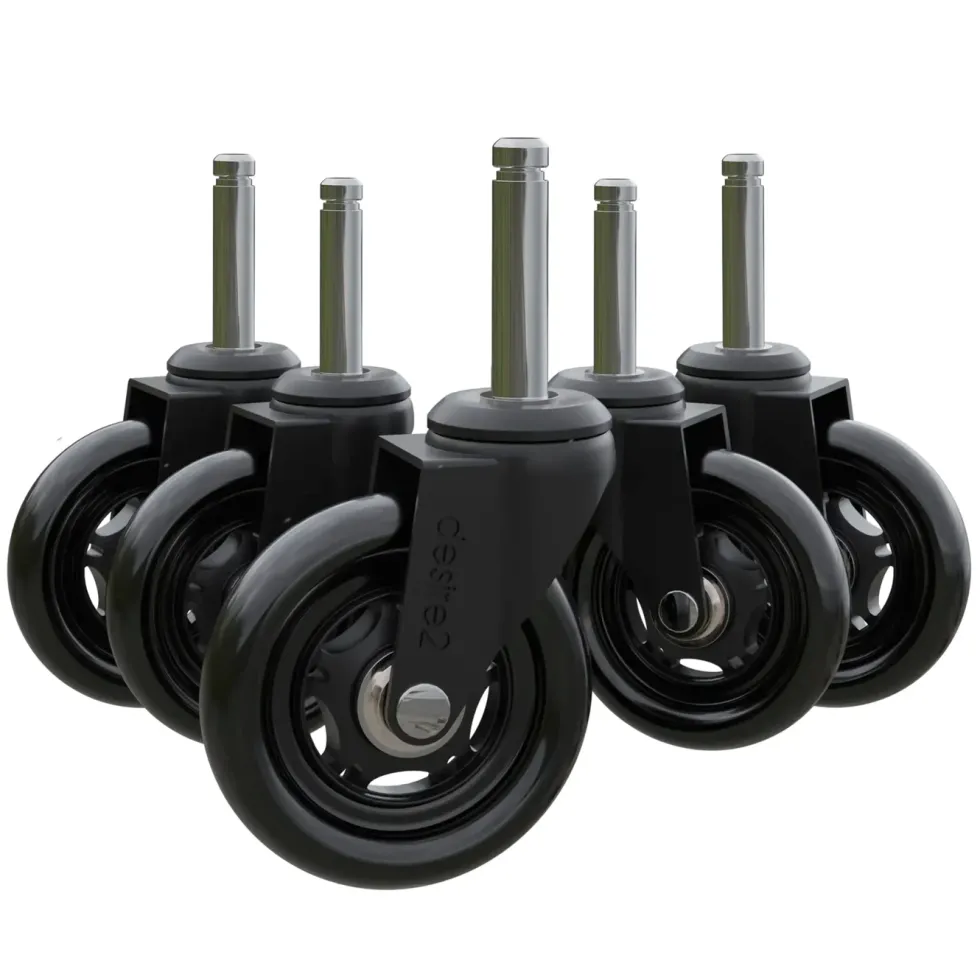 Desire2 Gummihjul for kontorstoler 5-pk. 22 mm