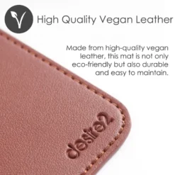 Desire2 Skrivebordsmatte i vegansk skinn 900×400 mm Brun
