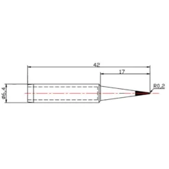 Dibotech Loddespiss til 40570, 40745 og 40746 0,5 mm