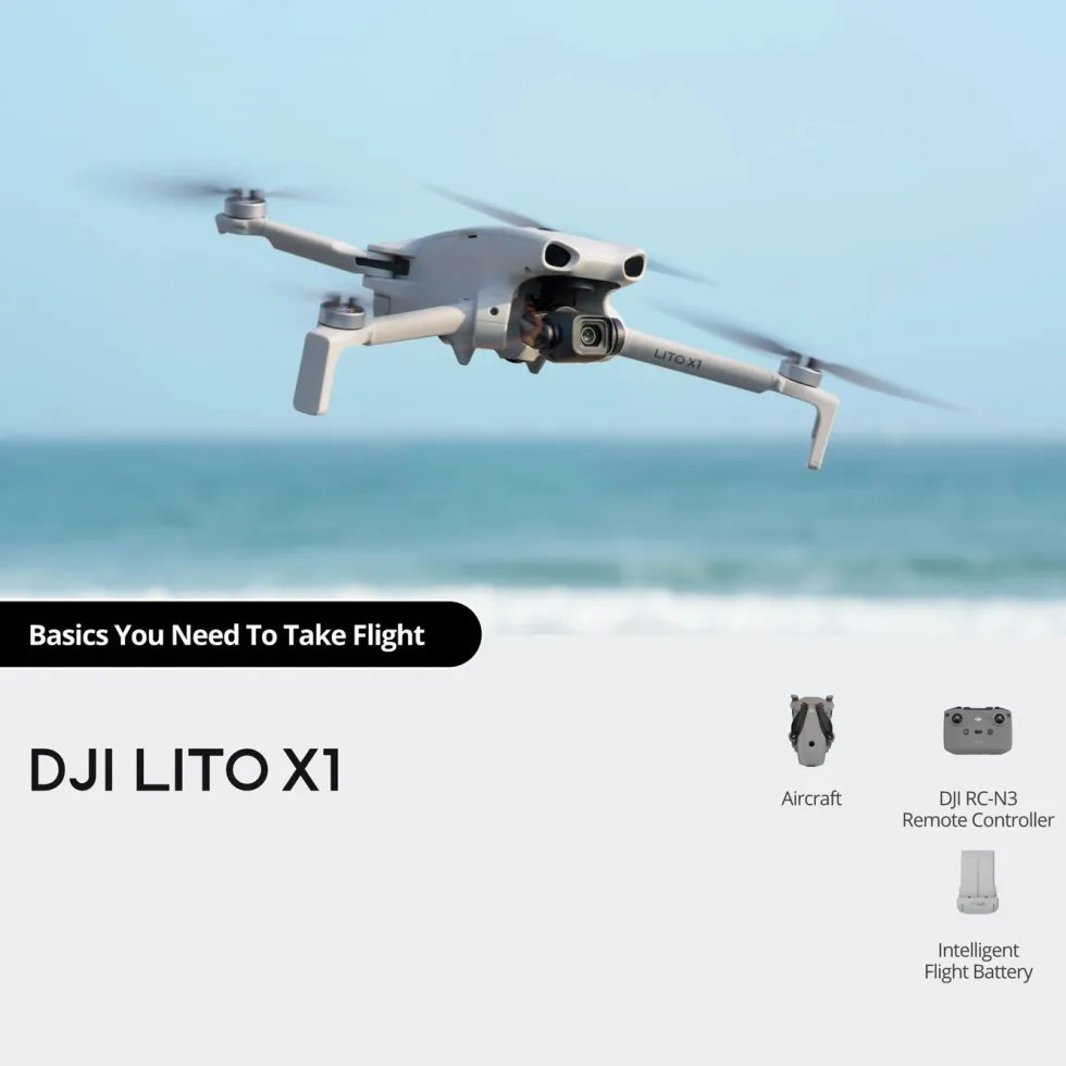 DJI Lito X1 kameradrone med 4K HDR Grå