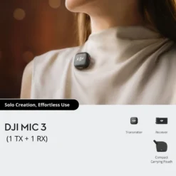 DJI Mic 3 trådløst mikrofonsystem 1 TX + 1 RX