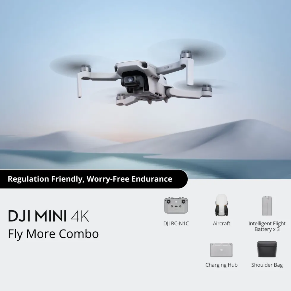 DJI Mini 4K Fly More Combo – Kompakt drone med 4K-video