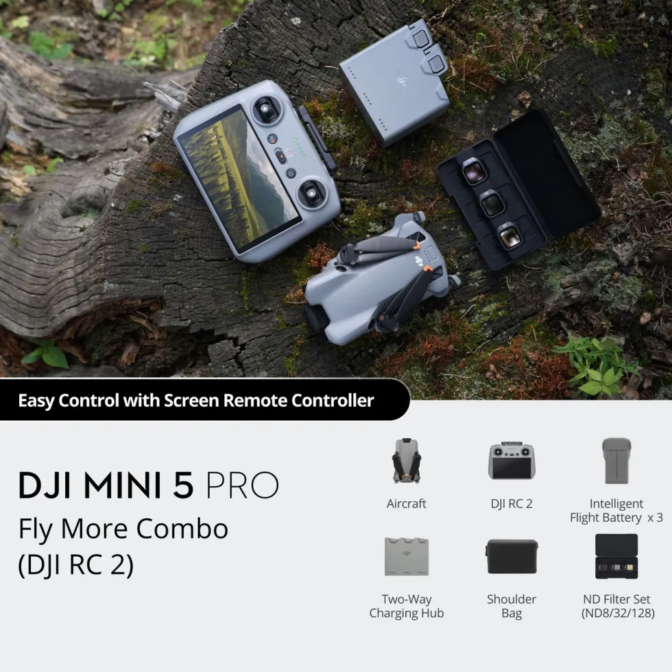 DJI Mini 5 Pro Fly More Combo – med 50 MP 1" sensor