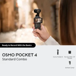DJI Osmo Pocket 4 gimbalkamera Svart