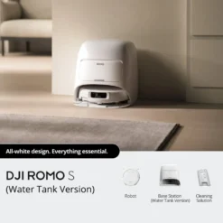 DJI ROMO S – Robotstøvsuger og mopp med 3D LiDAR Water Tank Version