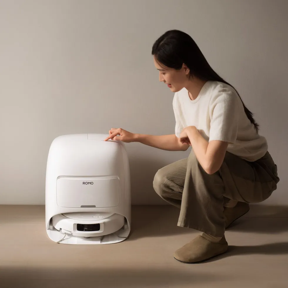 DJI ROMO S – Robotstøvsuger og mopp med 3D LiDAR Water Tank Version