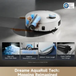 Dreame Aqua10 Ultra Roller Robotstøvsuger med basestasjon