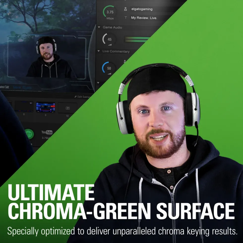 Elgato Green Screen med sammenleggbart stativ