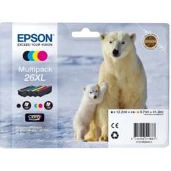 Epson T2636 XL Blekkpatroner, 4-pk.