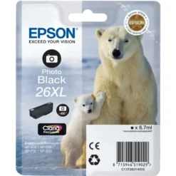 Epson T2631 XL Blekkpatron, fotosvart
