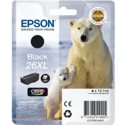 Epson T2621 XL Blekkpatron, svart