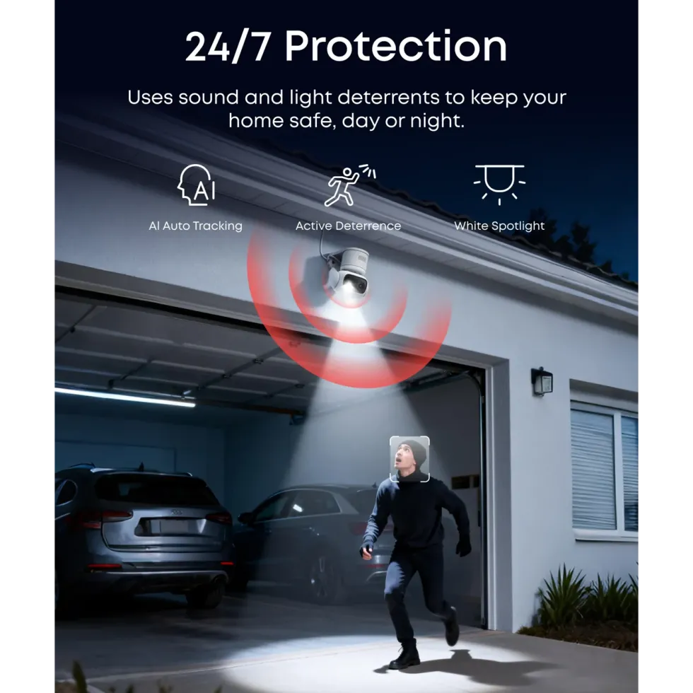 Eufy C31 Overvåkningskamera med 360° panorering Hvit