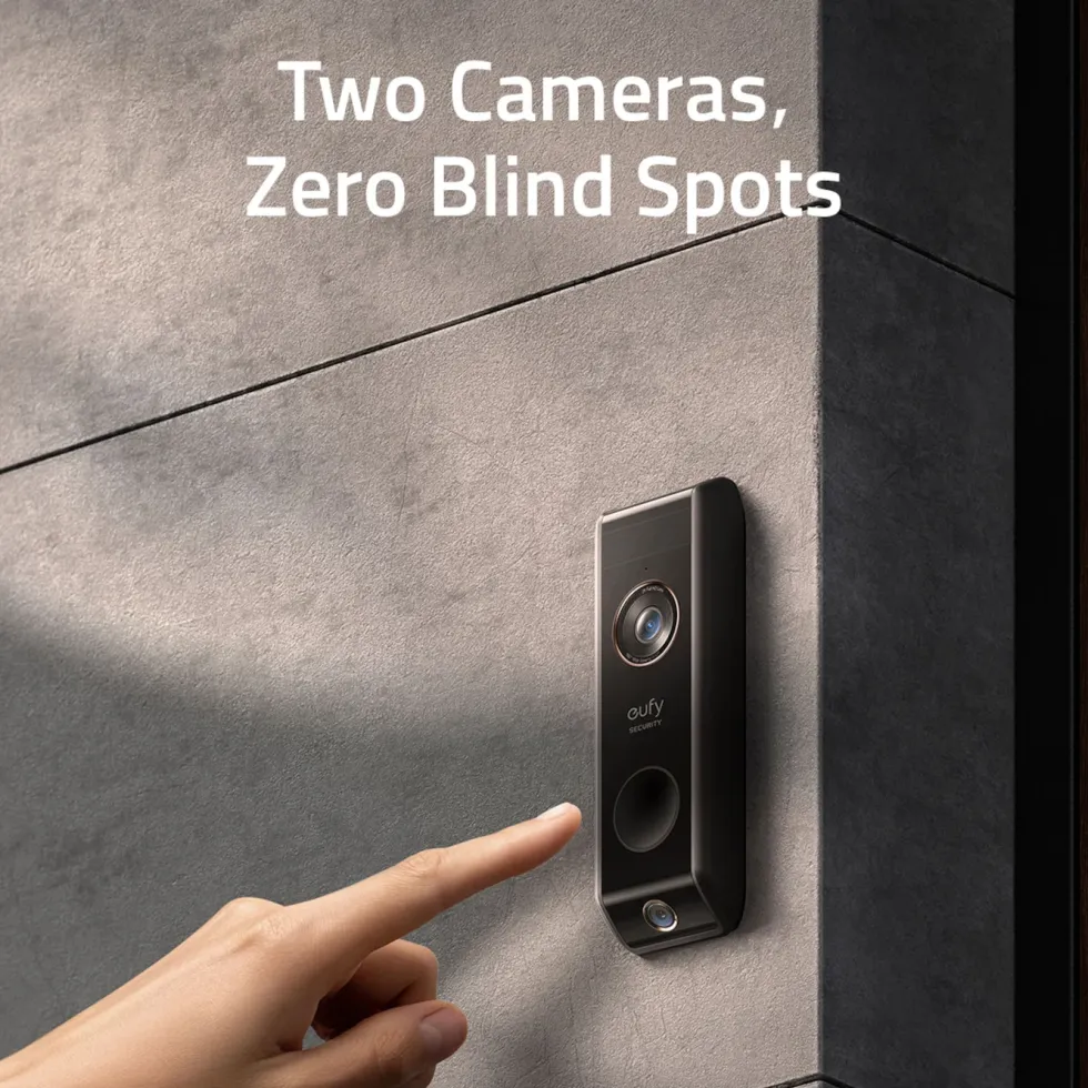 Eufy Dual Video Doorbell 2K Dørklokke med basestasjon