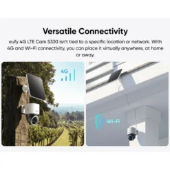 Eufy 4G LTE Solcelledrevet overvåkingskamera S330