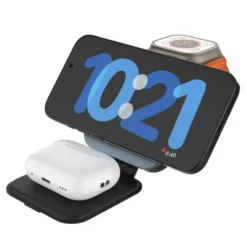 Fixed MagFlex Alu 3-i-1 Trådløs Lader med MagSafe