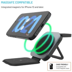 Fixed MagFlex Alu 3-i-1 Trådløs Lader med MagSafe