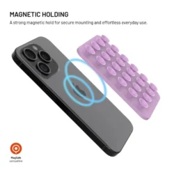 Fixed MagMate MagSafe sugekoppfeste med magnetfeste Rosa