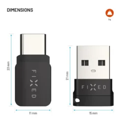 Fixed USB-datablokkerer 2-pakk (USB-A/USB-C)