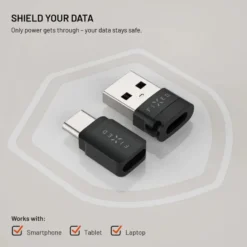Fixed USB-datablokkerer 2-pakk (USB-A/USB-C)