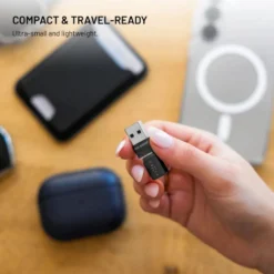 Fixed USB-datablokkerer 2-pakk (USB-A/USB-C)