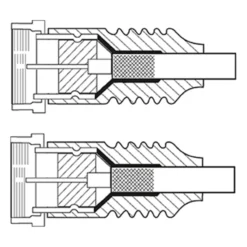 F-kabel - Hvit 5 m