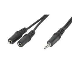 Forgreningskabel for 3,5 mm-kontakt Svart