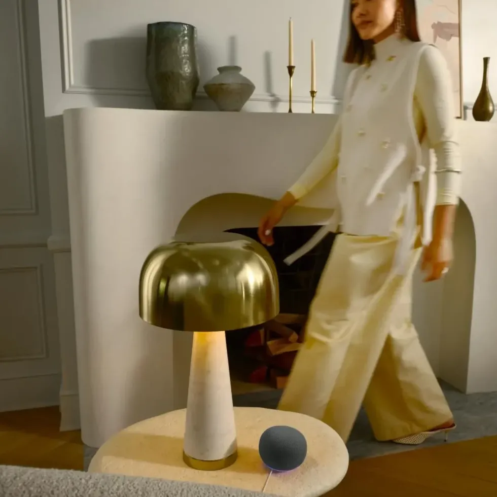 Google Home Speaker smart høyttaler med Gemini Hazel