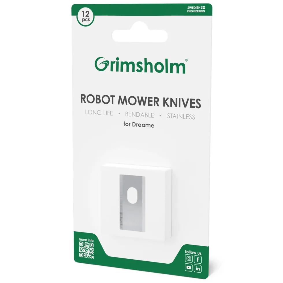 Grimsholm Kniver til Dreame robotgressklipper 12-pakk