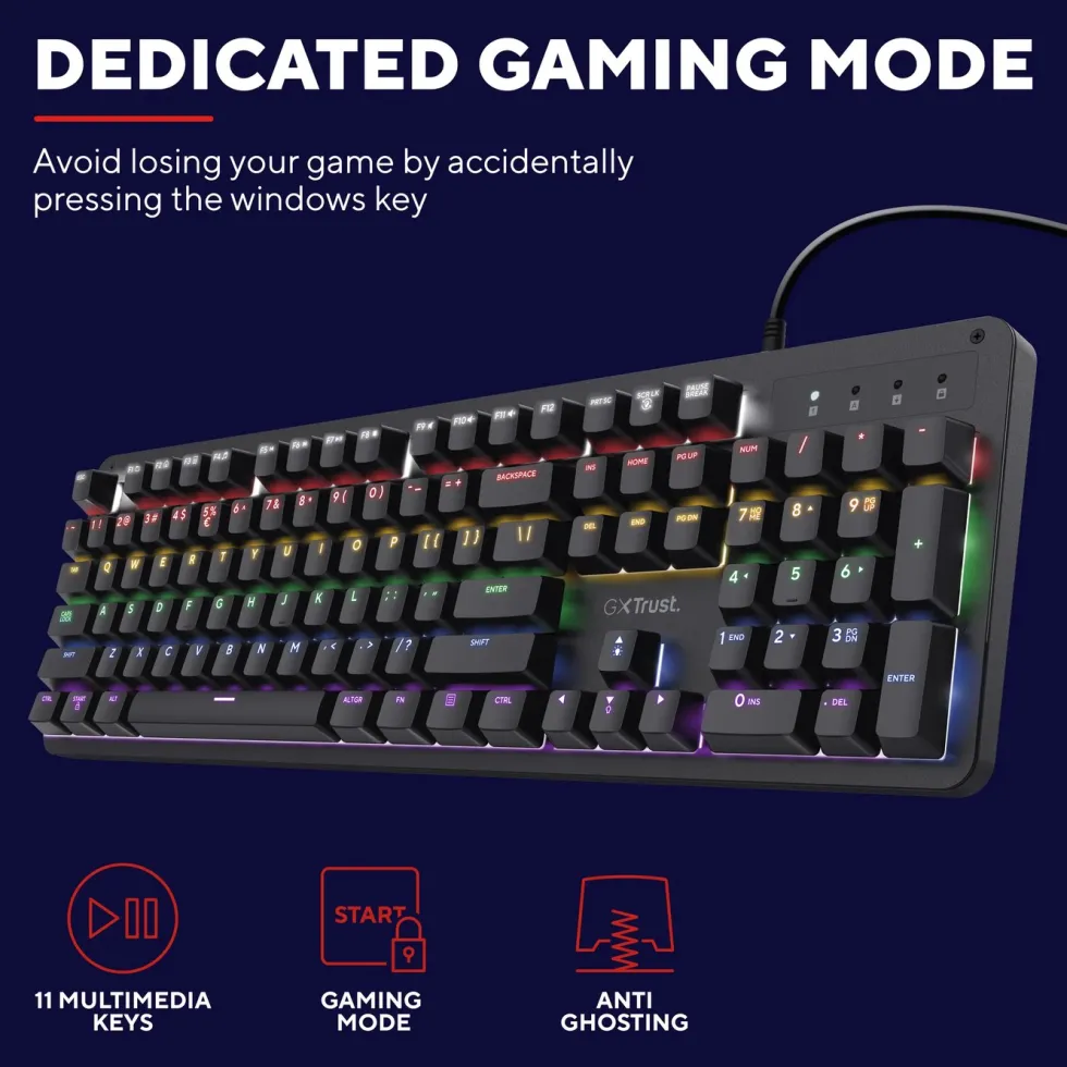 GXTrust GXT 863 Mekanisk tastatur