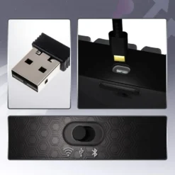 Hator Skyfall 100 Pro trådløst gamingtastatur Grå