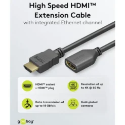 HDMI-forlengelseskabel 4K/60 Hz 5 m
