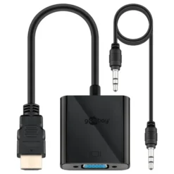 HDMI til VGA-adapter med lyd