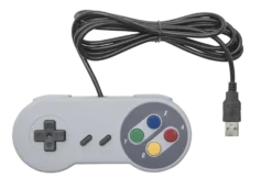 Håndkontroller med USB-tilkobling SNES
