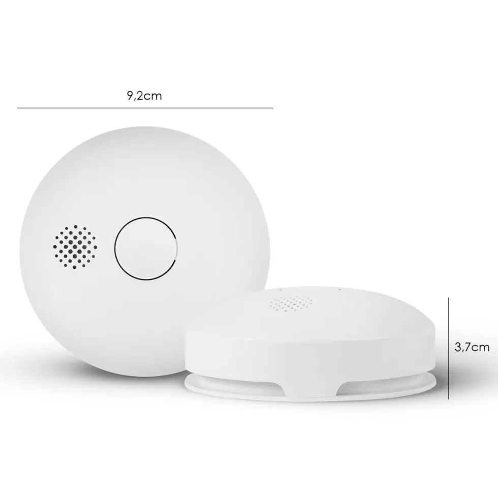 Housegard Luma Trådløs røykvarsler 2-pk. Vit