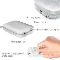 HP Sprocket Luna Hvit