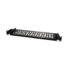 19"-hylle 1U, svart