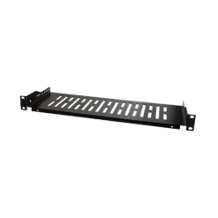 19"-hylle 1U, svart