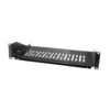 19"-hylle 2U, svart