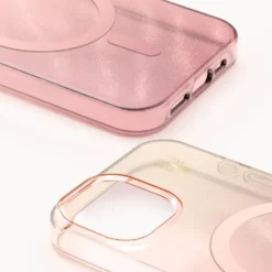 IDEAL OF SWEDEN Clear MagSafe Case – mobildeksel til iPhone 13, 14, 15, 16e og 17e Rose Blush