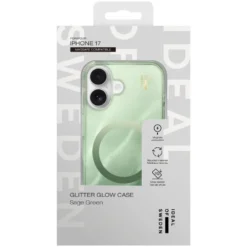 IDEAL OF SWEDEN Clear MagSafe Case – mobildeksel til iPhone 17 Sage Green
