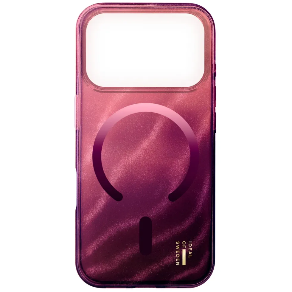 IDEAL OF SWEDEN Clear MagSafe Case – mobildeksel til iPhone 17 Pro Max Cherry Lacquer