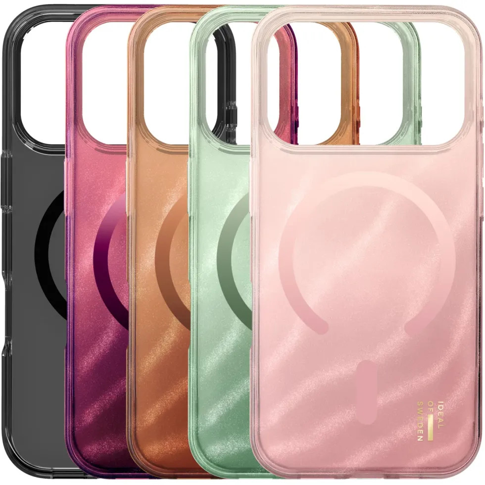 IDEAL OF SWEDEN Clear MagSafe Case – mobildeksel til iPhone 17 Pro Cherry Lacquer