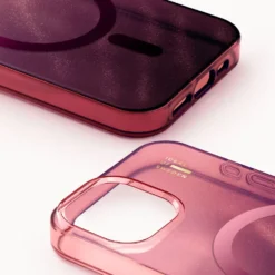 IDEAL OF SWEDEN Clear MagSafe Case – mobildeksel til iPhone 13, 14, 15, 16e og 17e Cherry Lacquer